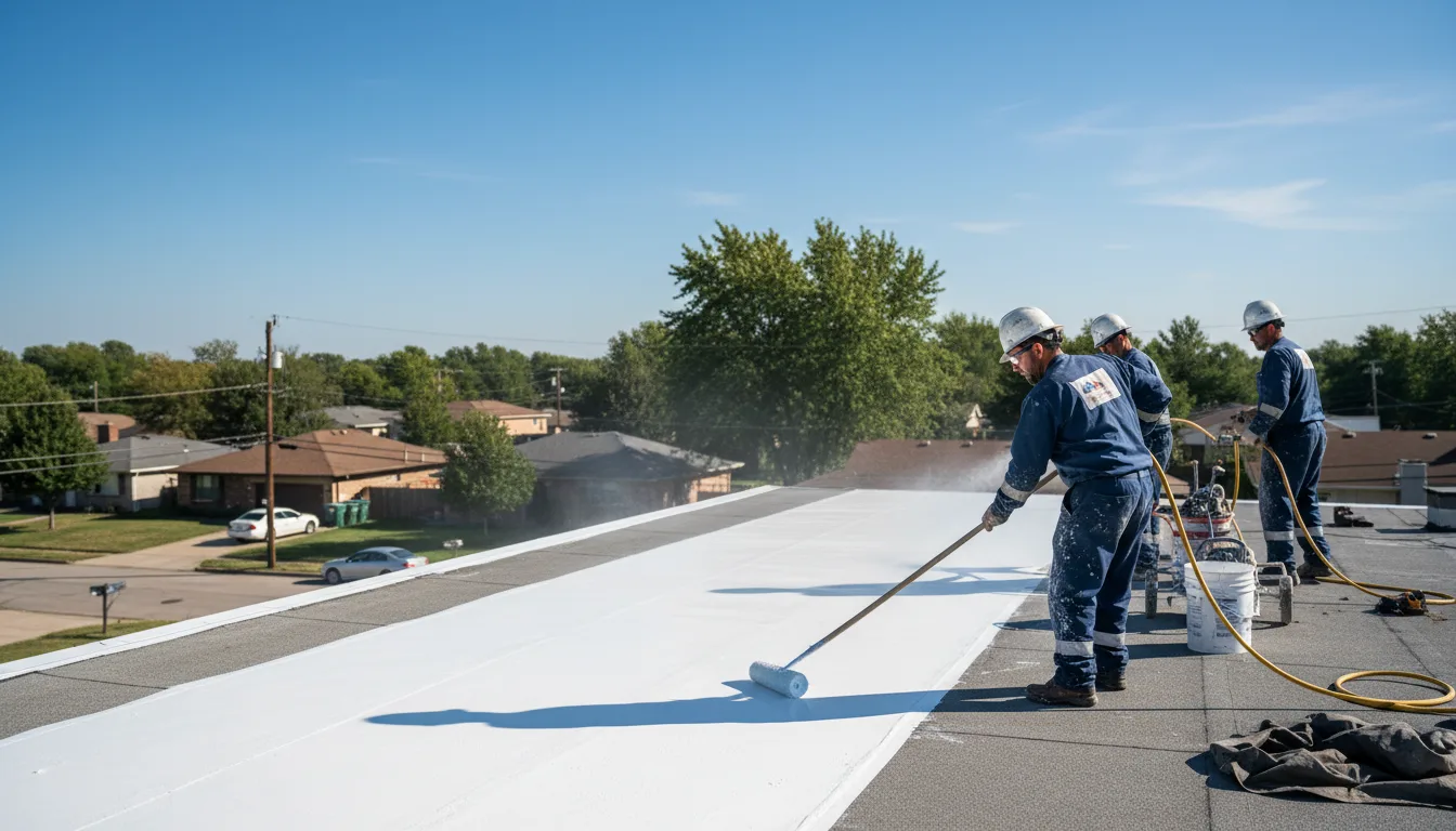 Commercial roof coating in Lewis, CO near me